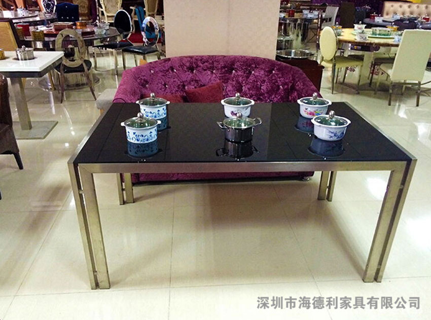玻璃火锅桌子