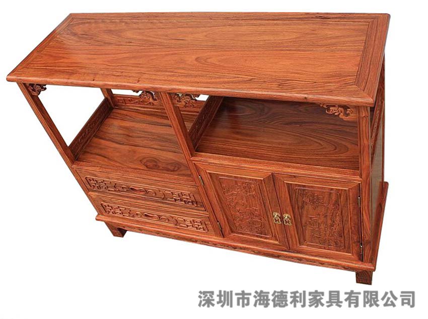 复古优美中式备餐柜