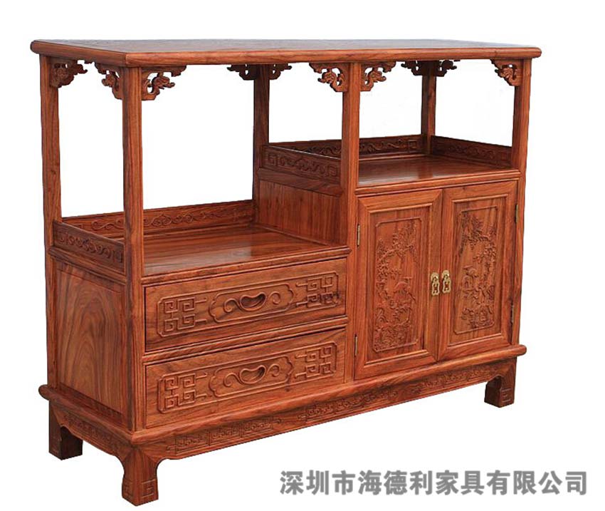 复古优美中式备餐柜