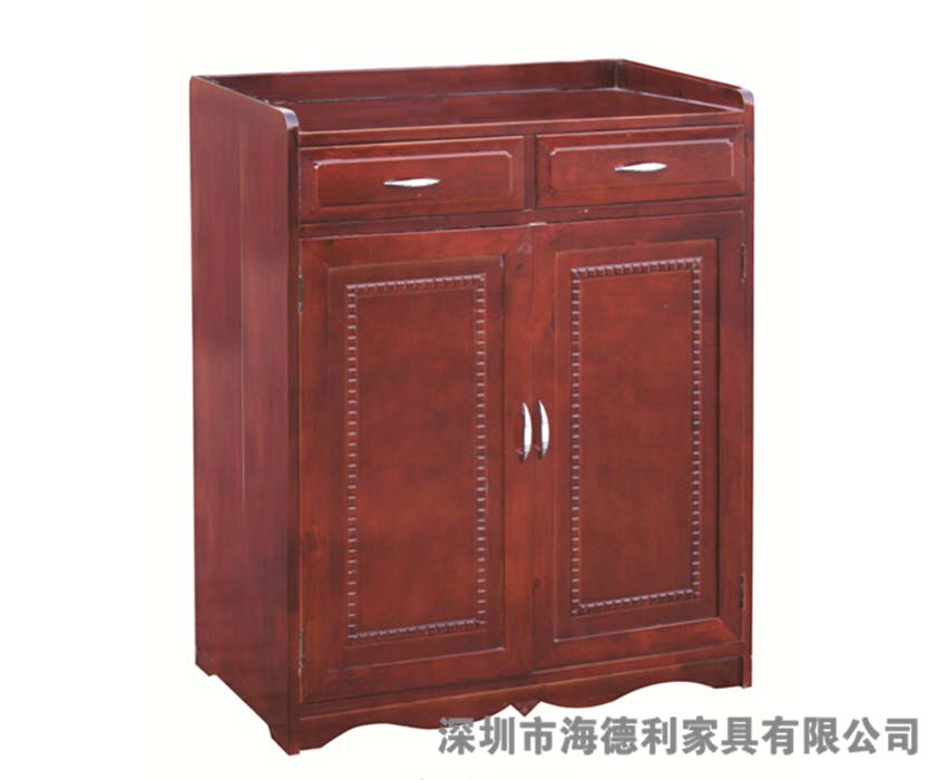 简约传统中式松木备餐柜