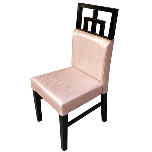 新中式纯实木软包火锅店椅子