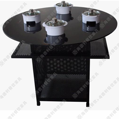电磁炉火锅桌 火锅店桌椅 不锈钢火锅桌子特价
