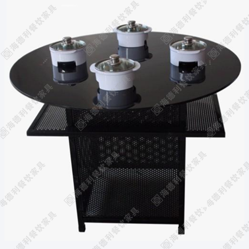 火锅桌 不锈钢火锅桌 钢化玻璃火锅桌 大理石电磁炉火锅桌可定制